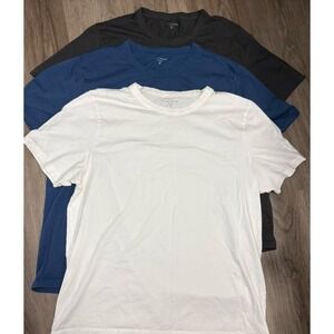 Mott & Bow Men's Classic Crew Neck Driggs Tee Lot Of 3 White Blue Gray Men's XL